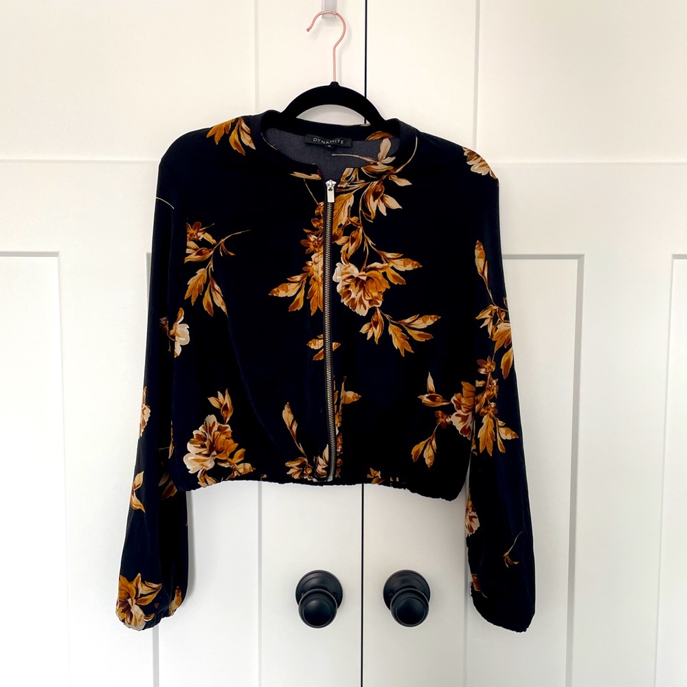 Black patterned Dynamite bomber.